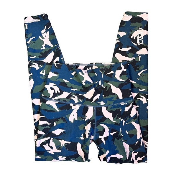 Lorna Jane Womens High Rise Camo Leggings Small - Picture 1 of 5